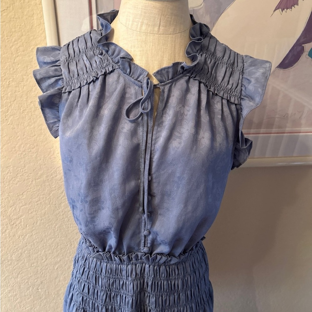 Current Air Ruffled & Smocked Mini Dress - Picture 4 of 12